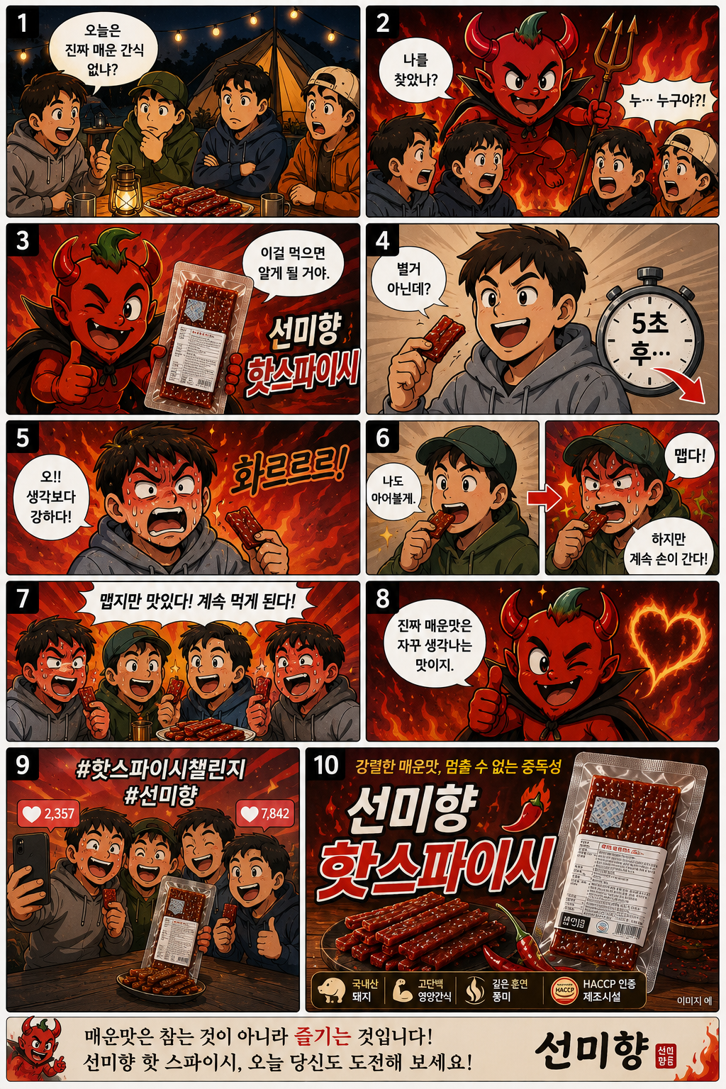 선미향 핫 스파이시 (100g / 13,000원) 웹툰