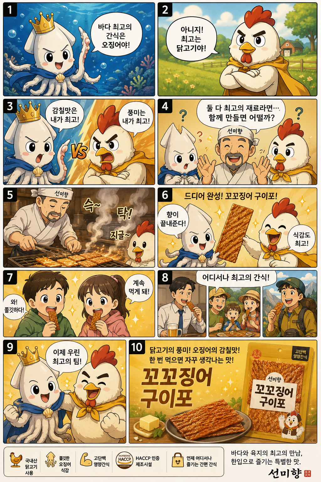 꼬꼬징어구이포 (20g / 2,800원) 웹툰